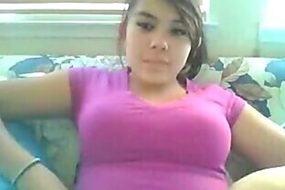 Asian teen flash tits